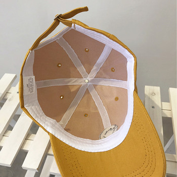 Καλοκαιρινό χαμόγελο Καπέλα μπέιζμπολ προσώπου Unisex Αντιηλιακή προστασία Κέντημα Καπέλα Snapback Streetwear Βαμβακερό καπέλο Dad Καπέλο για άνδρες Γυναικεία