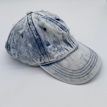 Модни плътни дънкови бейзболни шапки Snapback шапки за мъже, жени, регулируема лятна хип-хоп слънчева татко шапка Casquette унисекс шапка Gorras