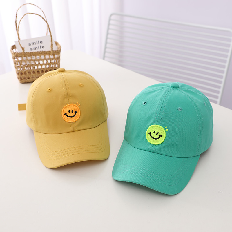 Doitbest 2022 suvine laste päikesemüts, pesapallimüts Smiley nägu õues kevadpoiss, tüdruk, puuvillane reguleeritav snapback müts päikesekaitsemüts