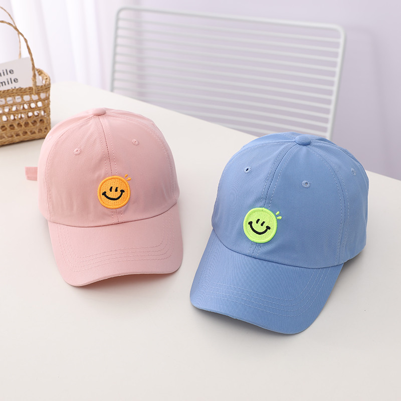 Doitbest 2022 suvine laste päikesemüts, pesapallimüts Smiley nägu õues kevadpoiss, tüdruk, puuvillane reguleeritav snapback müts päikesekaitsemüts