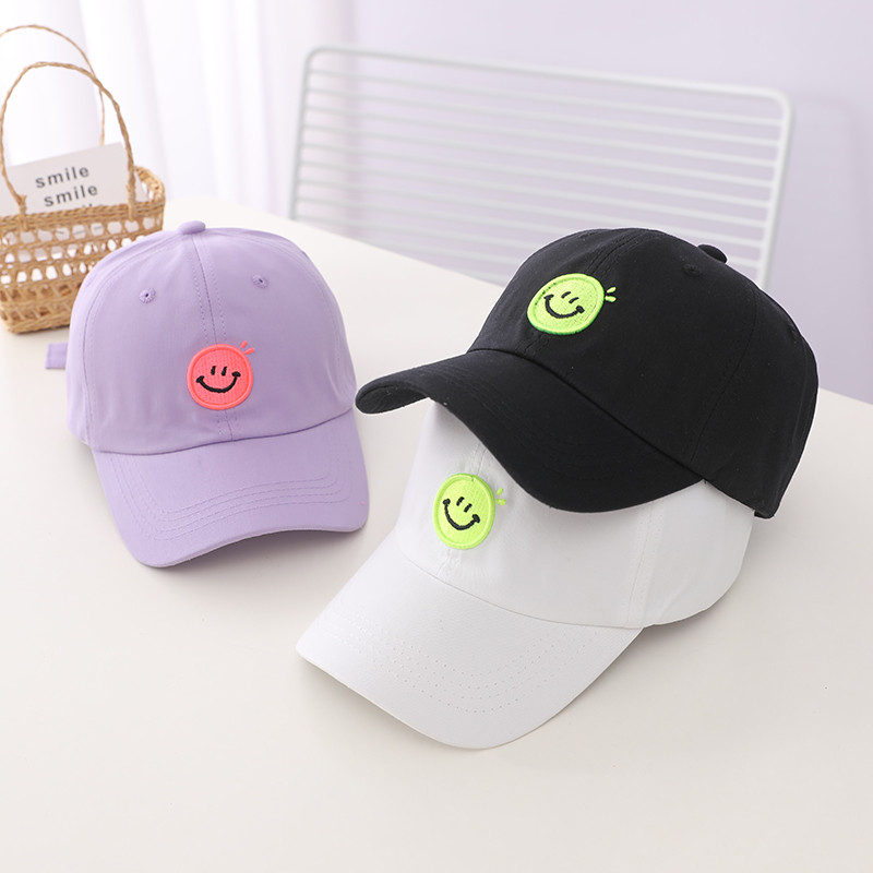 Doitbest 2022 suvine laste päikesemüts, pesapallimüts Smiley nägu õues kevadpoiss, tüdruk, puuvillane reguleeritav snapback müts päikesekaitsemüts