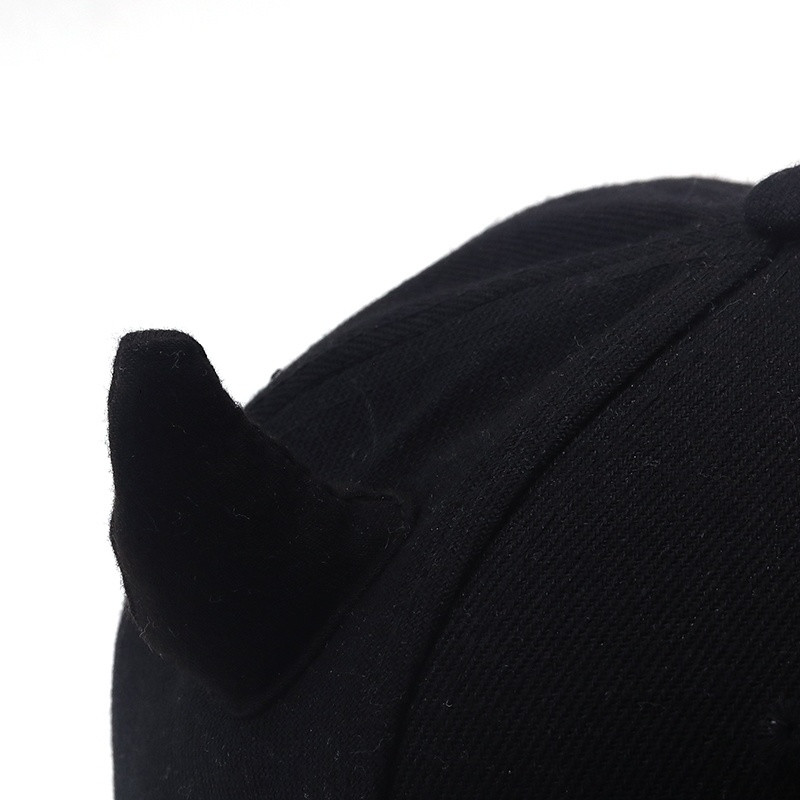 New Horns Καπέλο Ανδρικό Γυναικείο Καπέλο μπέιζμπολ Γείσο ίσιο μαύρο καπέλο snapback με αυτιά Παιδικά κορίτσια αγόρια Γυναικείο τρίκυκλο χιπ χοπ για τρέξιμο