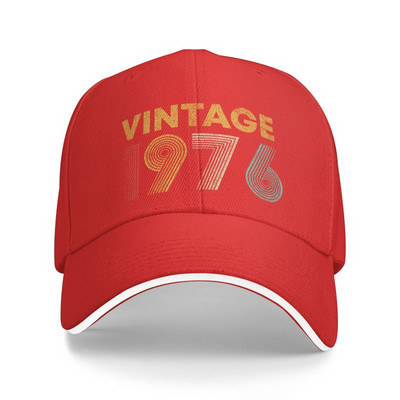 Classic Vintage Rođen 1976. 46 godina bejzbolska kapa za žene, muškarce, podesivi dar za 46. rođendan, tatin šešir, izvedba
