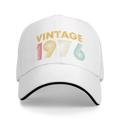 Classic Vintage Rođen 1976. 46 godina bejzbolska kapa za žene, muškarce, podesivi dar za 46. rođendan, tatin šešir, izvedba