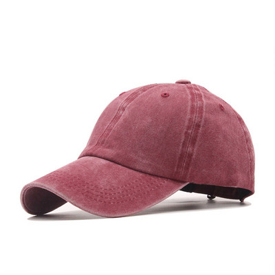 Kvaliteetne pestud puuvillane reguleeritav ühevärviline pesapallimüts Unisex paarimüts Mood vaba aeg isamüts Snapback müts