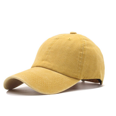 Kvaliteetne pestud puuvillane reguleeritav ühevärviline pesapallimüts Unisex paarimüts Mood vaba aeg isamüts Snapback müts