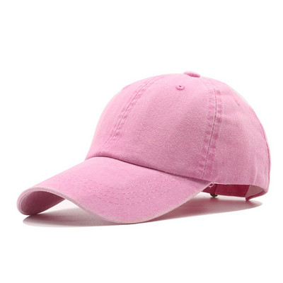 Kvaliteetne pestud puuvillane reguleeritav ühevärviline pesapallimüts Unisex paarimüts Mood vaba aeg isamüts Snapback müts