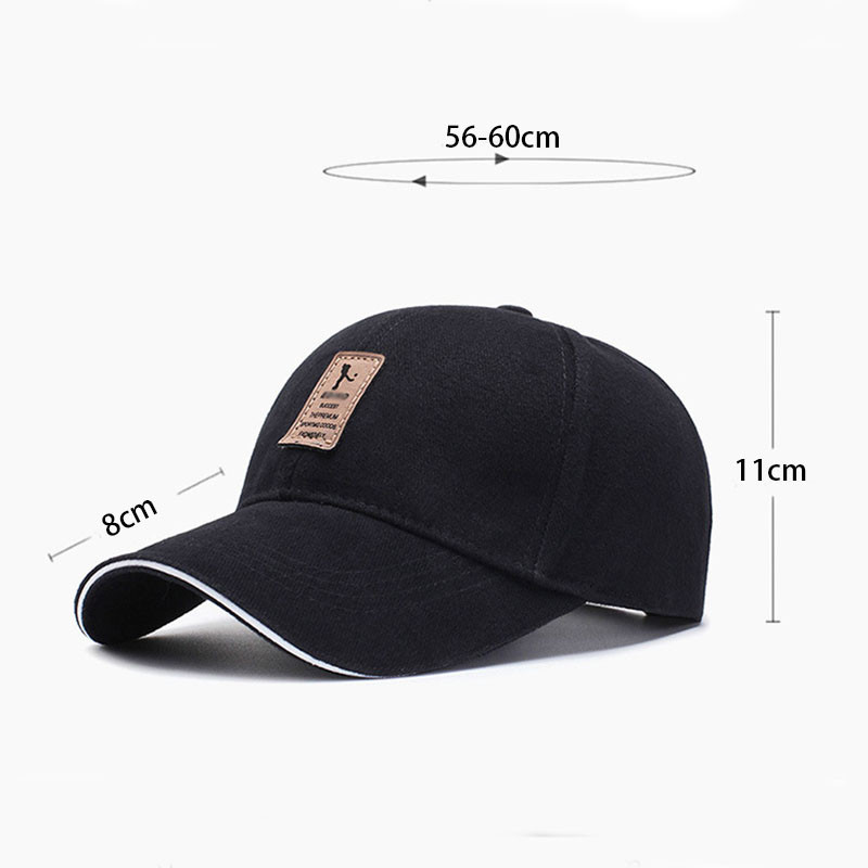 Pesapallimüts puhtast puuvillast moemüts meestele ja naistele spordi tuulevarjuga ühevärviline müts välispordi päikesekaitsekreemiga pesapallimüts