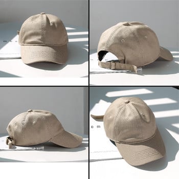 Памучна бейзболна шапка SLECKTON за мъже и жени, едноцветни шапки с гръб, летни слънчеви шапки Ежедневна татко шапка Унисекс шапка на едро