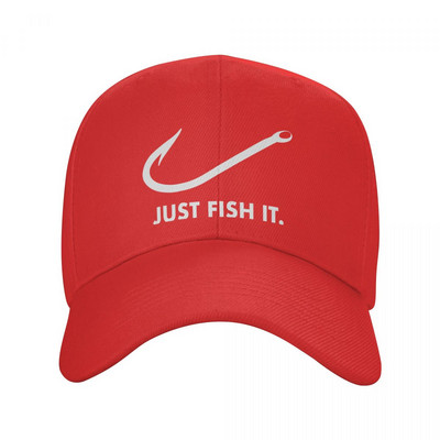 Klasszikus horgászat Just Fish It férfi baseballsapka, női, légáteresztő, horgászsapka, nagy teljesítményű Snapback sapkák napozósapkák