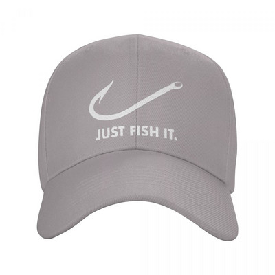 Klasszikus horgászat Just Fish It férfi baseballsapka, női, légáteresztő, horgászsapka, nagy teljesítményű Snapback sapkák napozósapkák