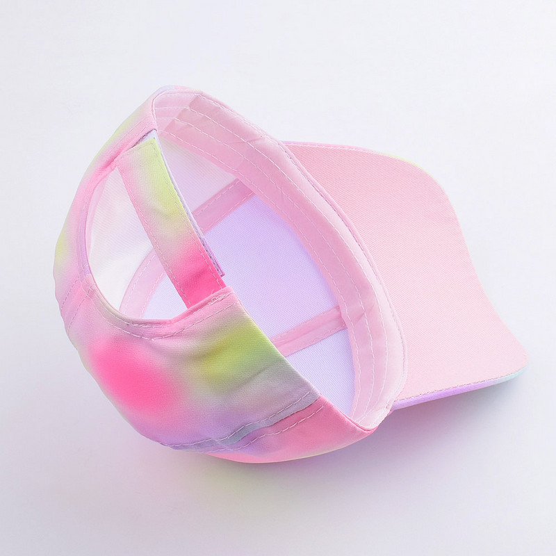 2-8 éves korig Színes aranyos baseballsapkák gyerekeknek fiú lányoknak tipegő sapkák fényes szivárványos csíkos szerelmes szívmintás