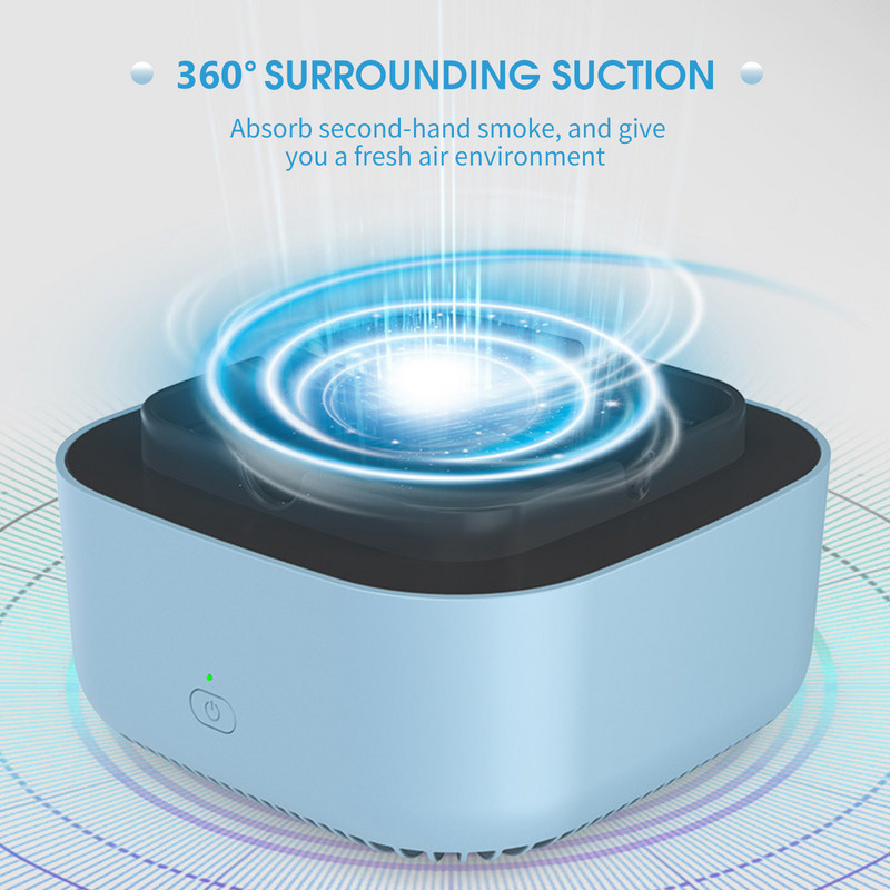 Suitsuvaba tuhatoos negatiivse iooniga õhupuhasti suitsuhaaraja õhuvärskendaja tuhaaluse puhasti sigaretisuitsetaja kodukontori autole