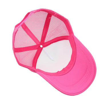 Mabel Dipper Baby Girls Mesh Caps Summer Outdoor Love Rose Red Hat Baseball Adult