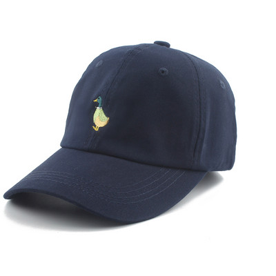 Nouă șapcă de baseball din bumbac, bărbați, femei, șepci hip hop, șapcă snapback cu broderie de rață de desene animate