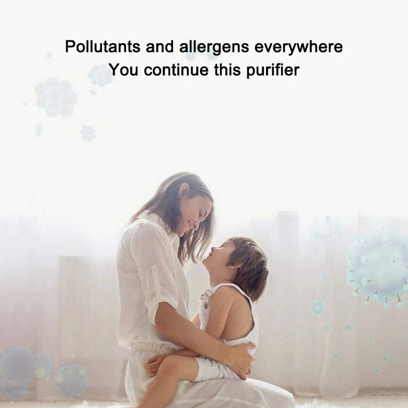 2 db Plug-In légtisztító, Mini hordozható légtisztító, iongenerátoros légtisztító alkalmas kisállat hálószobához US Plug