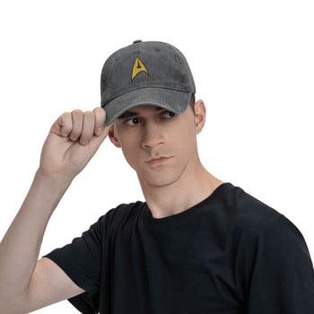 Персонализирана памучна бейзболна шапка с филмов знак Star Treks за мъже, жени, регулируема татко шапка, спорт