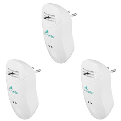 3X ionizáló légtisztító otthoni negatív ion generátorhoz légtisztító Formaldehid füstpor eltávolítása Otthoni szoba Eu csatlakozó