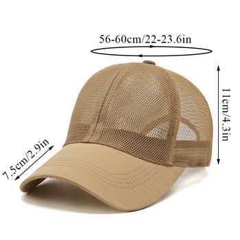 2023 Summer Mesh Caps Full Mesh Καπέλο Trucker Καπέλο Snapback Καπέλο ψαρέματος Κοίλο αναπνεύσιμο ανδρικό καπέλο για τρέξιμο