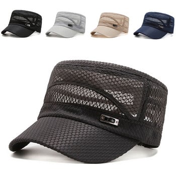 2023 Summer Mesh Caps Full Mesh Καπέλο Trucker Καπέλο Snapback Καπέλο ψαρέματος Κοίλο αναπνεύσιμο ανδρικό καπέλο για τρέξιμο