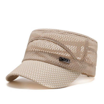 2023 nyári hálós sapkák teljes hálós Trucker sapka Snapback kalap horgászsapka üreges, légáteresztő kültéri férfi napvédő sapka futókalap