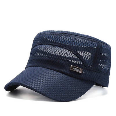 2023 nyári hálós sapkák teljes hálós Trucker sapka Snapback kalap horgászsapka üreges, légáteresztő kültéri férfi napvédő sapka futókalap