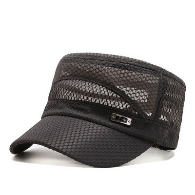 2023 nyári hálós sapkák teljes hálós Trucker sapka Snapback kalap horgászsapka üreges, légáteresztő kültéri férfi napvédő sapka futókalap