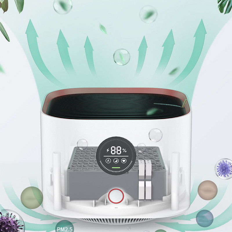 2023-as anionos légtisztító ionizátor otthoni hálószobához, USB elektromos automata autós légfrissítő porfüstmosó tisztító szűrő