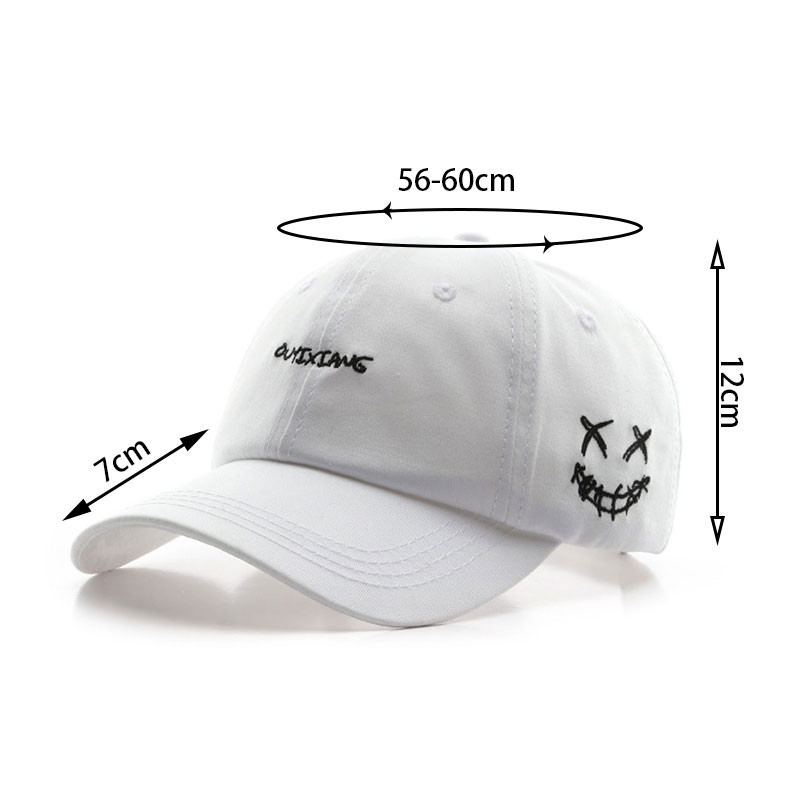 Pesapallimüts Meeste ja naiste moekas tikitud multifilmidega müts, ühevärviline õues sportlik päikesevarjumüts vabaõhumüts