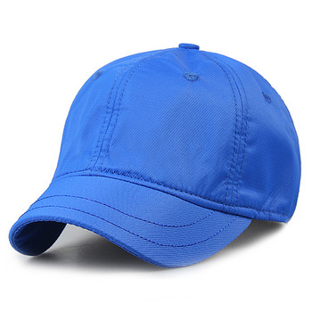 Αθλητικό καπέλο κοντό γείσο καπέλο μπέιζμπολ Καπέλο γρήγορου στεγνώματος για γυναίκες άντρες Καπέλο εξωτερικής προσωπίδας Casual καπέλο ιππασίας Καπέλο μπαμπάς Snapback