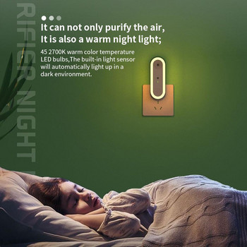 Plug-in Пречиствател на въздух с отрицателни йони Мини преносим генератор на отрицателни йони за домашни спални Тоалетни Всекидневна Бани Килери
