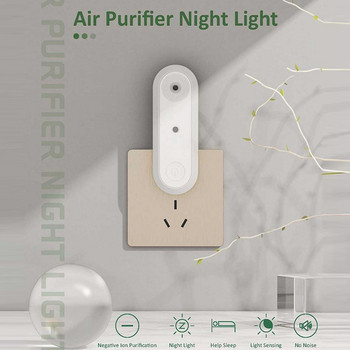 Plug-in Пречиствател на въздух с отрицателни йони Мини преносим генератор на отрицателни йони за домашни спални Тоалетни Всекидневна Бани Килери