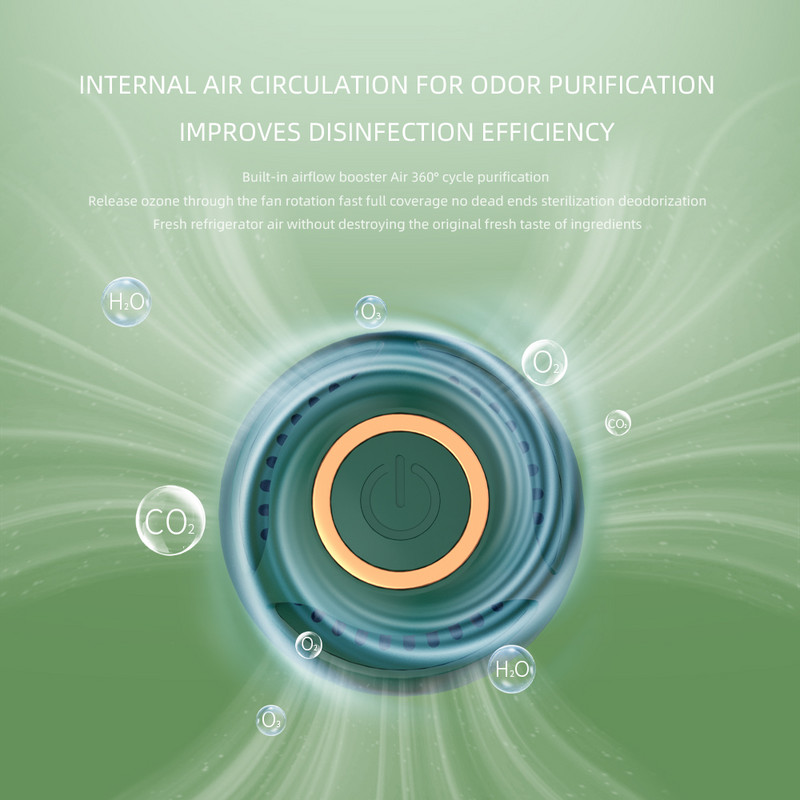 Ψυγείο Όζον Αποσμητικό Ισχυρή Αποστείρωση Απολύμανση Οικιακό Εργαλείο Κουζίνας Διατήρησης Φρέσκου Αέρα Καθαριστής για Αυτοκίνητο Σπίτι