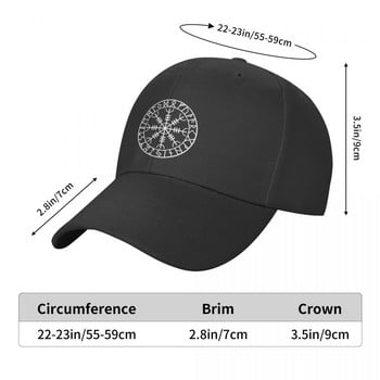 Norse Viking Rune Amulet Baseball Cap Жени Мъжки Регулируеми исландски Vegvisir Compass Dad Hat Streetwear Snapback Caps