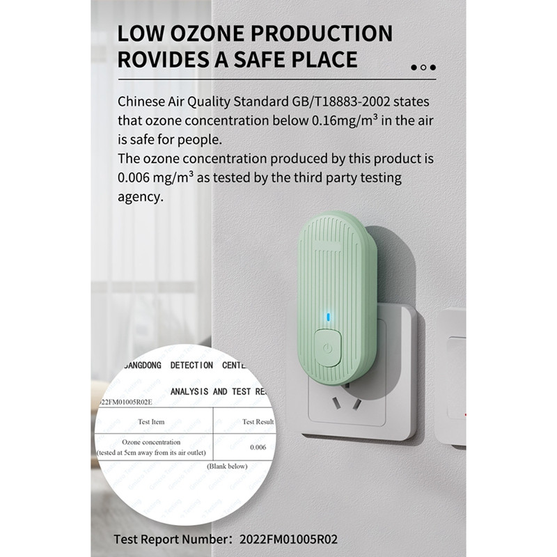 Purificator de aer portabil Purificarea aerului Odorizant Ionizator Curățător Praf Eliminator de fum Deodorant de toaletă Priză UE