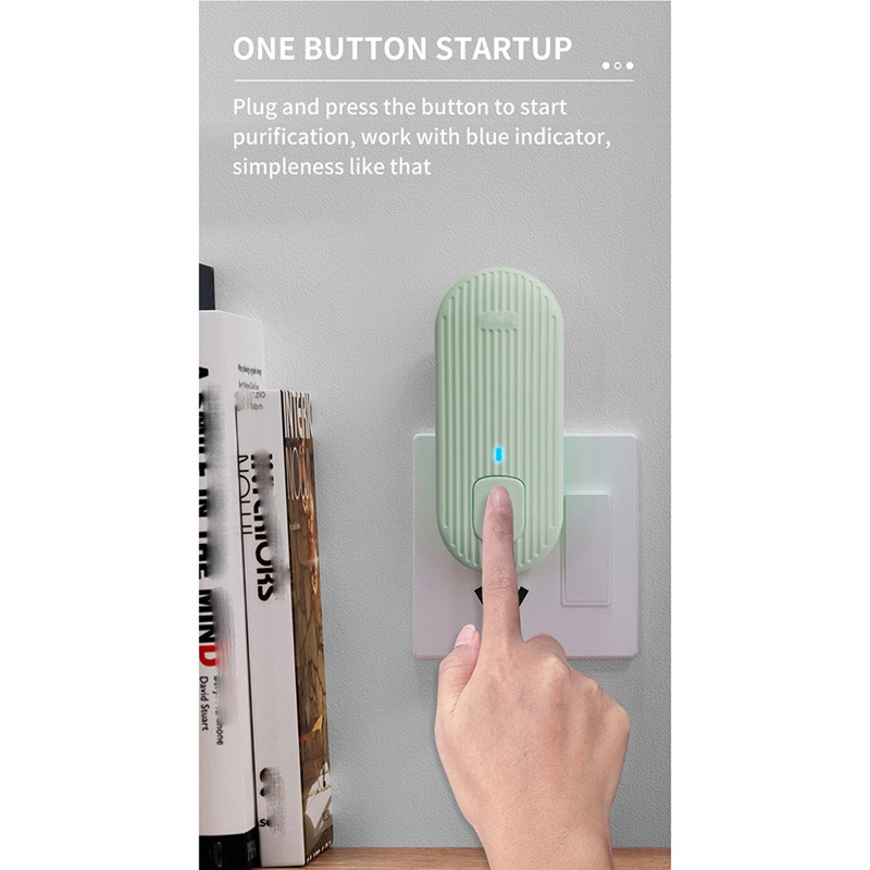 Purificator de aer portabil Purificarea aerului Odorizant Ionizator Curățător Praf Eliminator de fum Deodorant de toaletă Priză UE