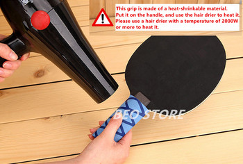 Хилки за тенис на маса за лента за ръкохватка за ръкохватка Термосвиваем материал Комплект за пинг-понг Аксесоари за ръкохватки за прилепи