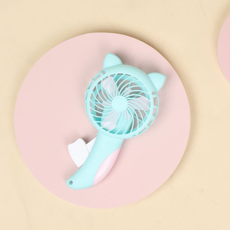 Rajzfilm, kézzel préselt, kézi forgattyús kis ventilátoros kollégium mini diák hordozható kézi kézi kis számítógépes, népszerű gyerek ventilátor