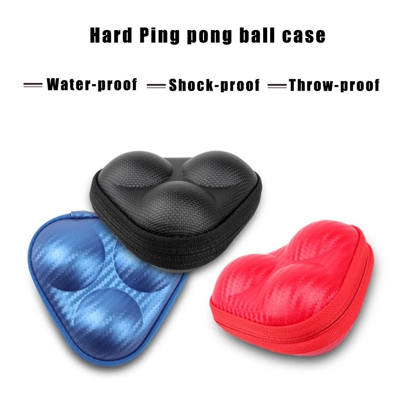 „Huieson“ nešiojamasis odinis stalo teniso kamuoliukų dėklas, tvirtas stalo teniso kamuoliukų krepšys, lengvas, vandeniui atsparus mini krepšys, 3 spalvų
