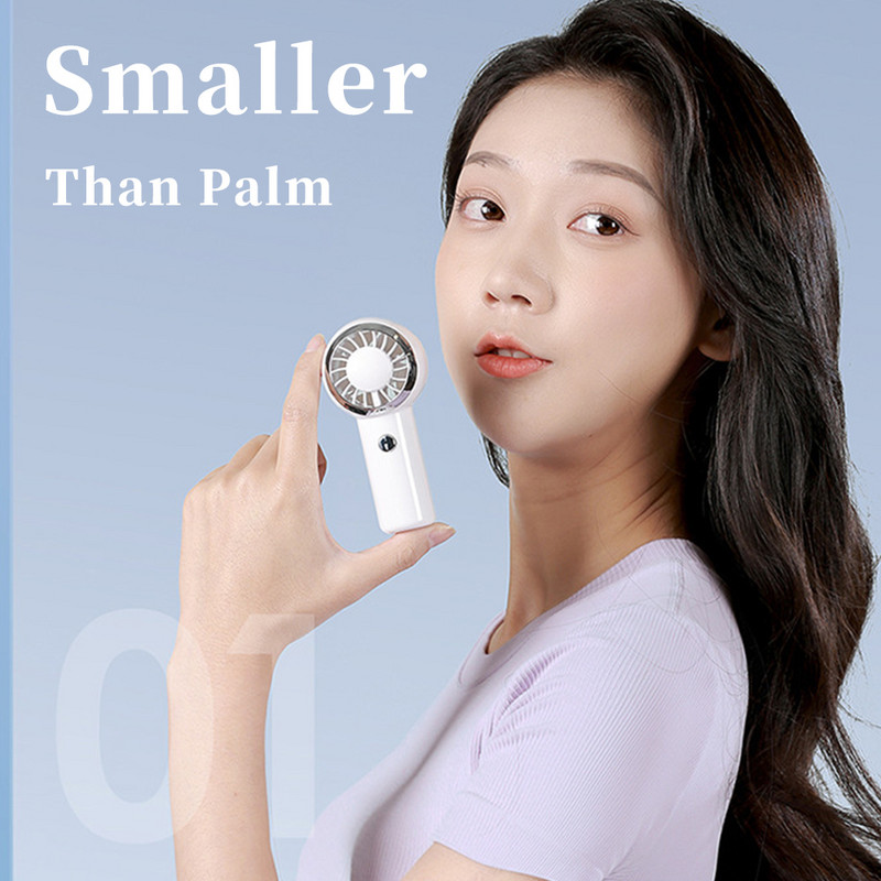 Φορητός ανεμιστήρας GOONE Χειροκίνητος Αθόρυβος Μικρός επαναφορτιζόμενος μίνι ανεμιστήρας λαιμού USB 2000 Mah για εξωτερικό ανεμιστήρα γραφείων φοιτητικής εστίας