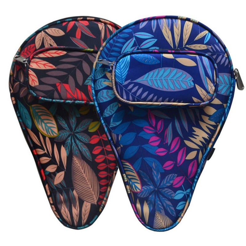 Capacitate mingii Model frunze Husă de protecție în formă de calabaș Rachete de tenis de masă Geanta palete de ping-pong Carcasă cu centură