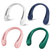 Nešiojamas pakabinamas kaklo ventiliatorius mini elektrinis belaidis ventiliatorius USB įkraunamas be mentės nutildytas ventiliatorius oro kondicionavimo aušintuvas sporto gerbėjams