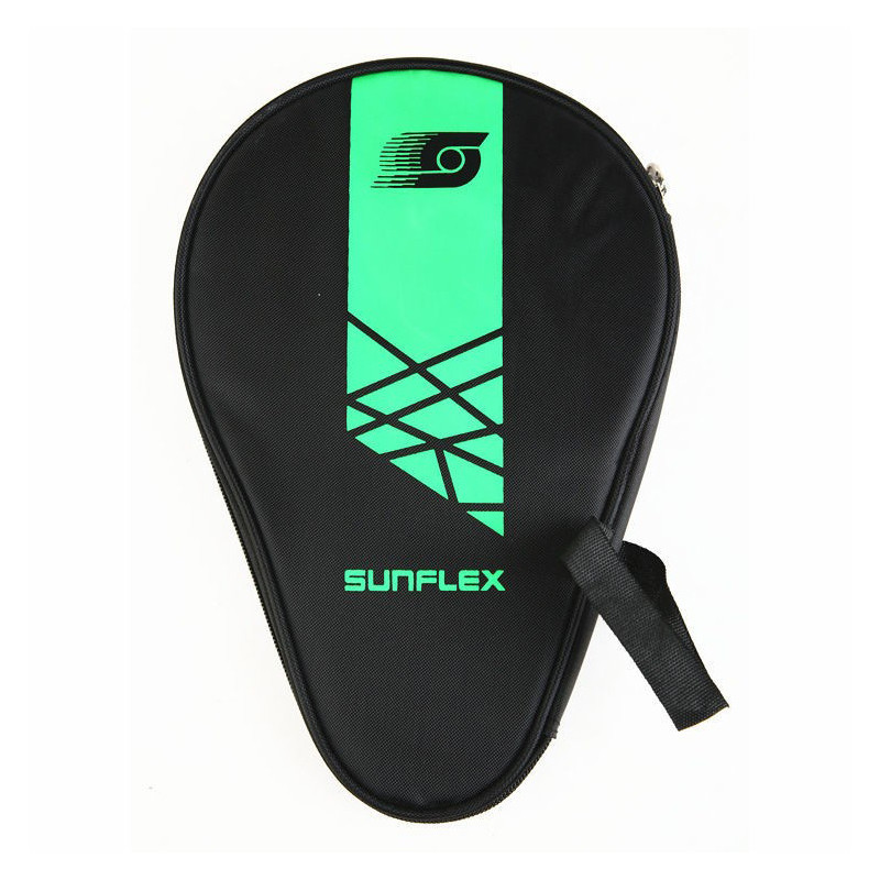 Oxford Gourd formos stalo teniso raketės dėklas su išoriniu užtrauktuku užsegamu krepšiu 3 stalo teniso kamuoliukams