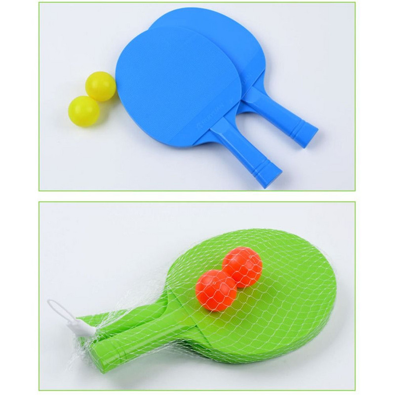 Gyakoroljon testmozgást szülő-gyerek interakciós ping-pong evező 2 labdával Asztalitenisz ütő kezdő edzés