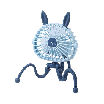 USB зареждащ се вентилатор за бебешка количка Bed Fan Mute Retractable Fan with Clip Variable Portable Octopus Mini Fan Office Desktop Ventil
