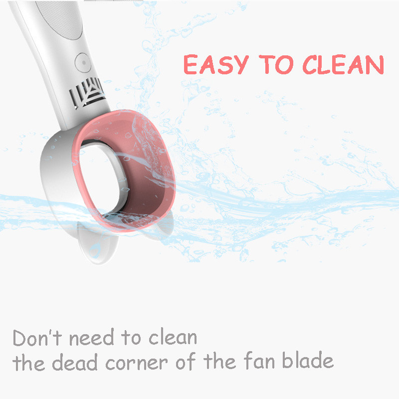 Mini ανεμιστήρας χωρίς λεπίδες Χαριτωμένος ανεμιστήρας χειρός USB επαναφορτιζόμενοι ανεμιστήρες 2000 mAh Σίγαση χωρίς πτερύγιο για οικιακό εξωτερικό ανεμιστήρα ψυγείου εξαερισμού 8H