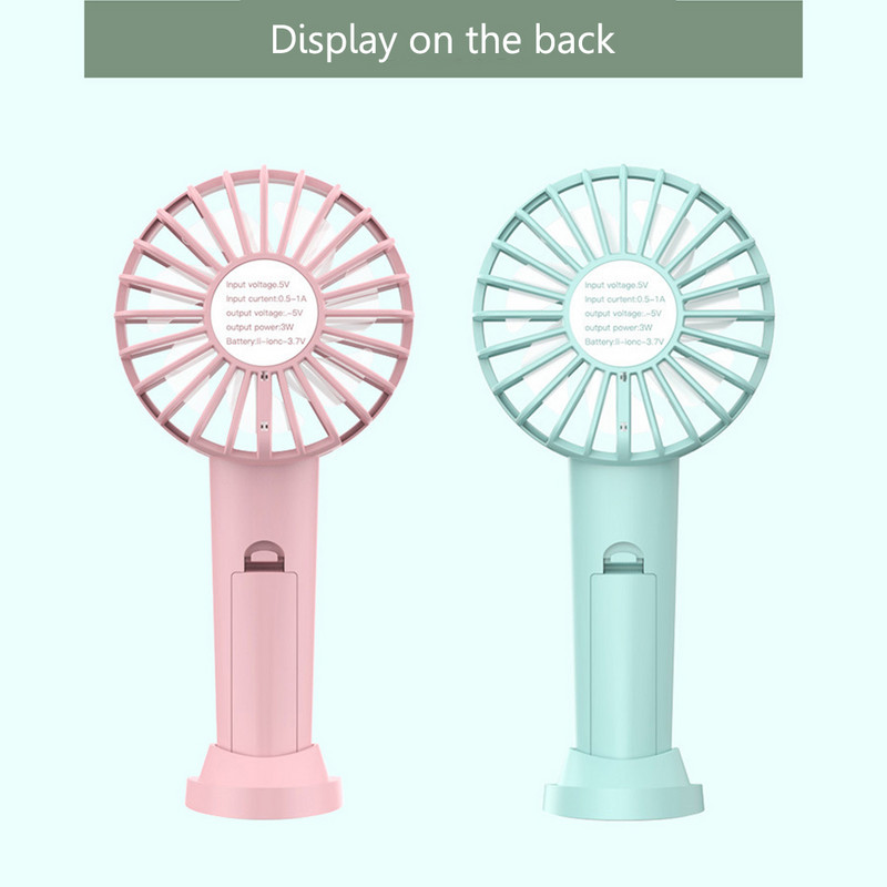 USB mini rankinis ventiliatorius, nešiojamas studentų biuro 3 greičių reguliavimas, lauko vėjas, galingi, maži tylūs oro aušinimo ventiliatoriai, skirti lauke