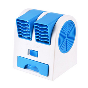 Μίνι κλιματιστικό USB Φορητός προσωπικός ανεμιστήρας ψύξης Διπλή έξοδος αέρα Θερινός επιτραπέζιος ανεμιστήρας ψύξης αέρα