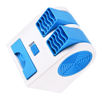 USB мини климатик преносим личен вентилатор за охлаждане двоен изход за въздух летен настолен вентилатор за въздушен охладител