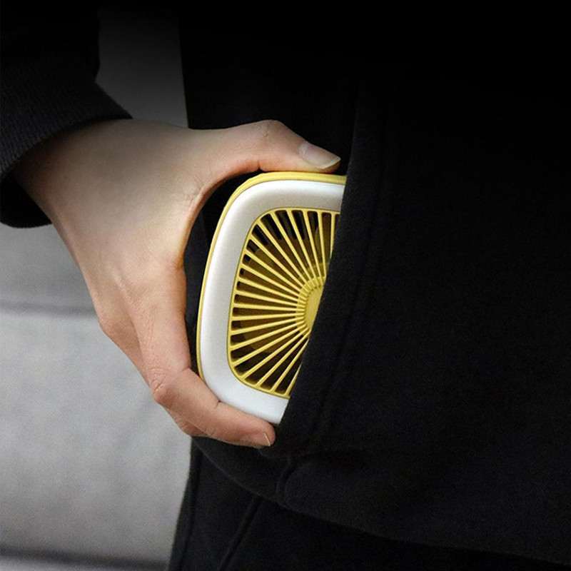 Suvine 3-kiiruseline USB-laetav retrostiilis lahe miniventilaatoriga teleritüüpi ventilaator LED-valgusega lauaarvuti lauaventilaatoriga